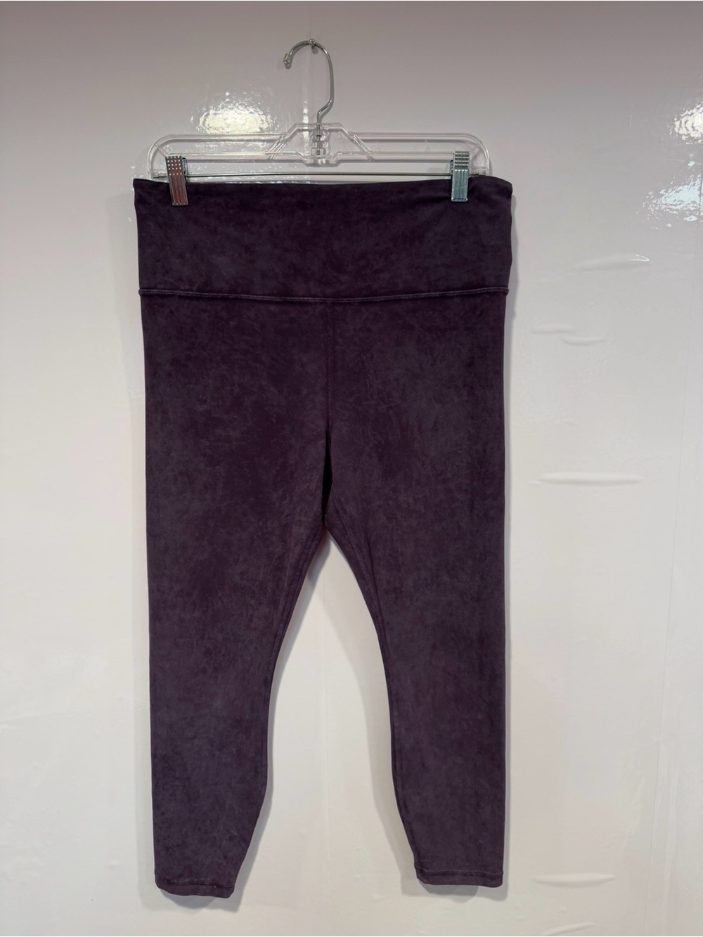 Athleta High-Waist Mineral Wash Leggings - Dark Plum